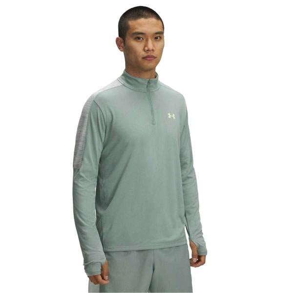 Under Armour Mens Technical Long-Sleeved Running Sweatshirt - Green - 