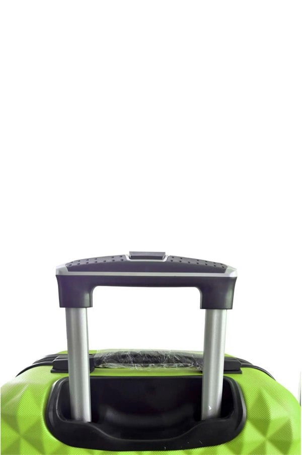 Groundlevel 3pc ABS 4 Wheel Diamond Luggage Set