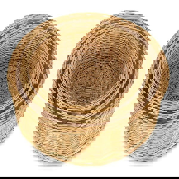 Round Straight-Sided Wicker Tray