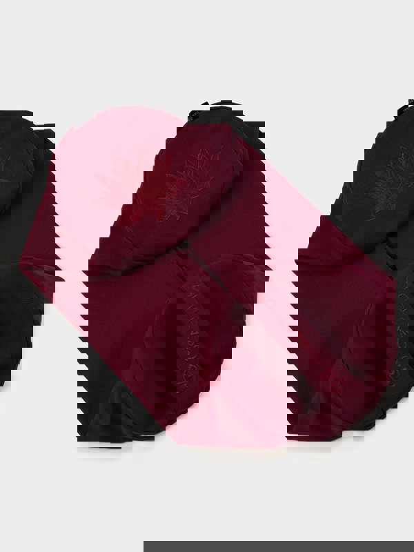 Yoga Studio Replacement Round Lotus Bolster Outer Cushion Cover Raspberry