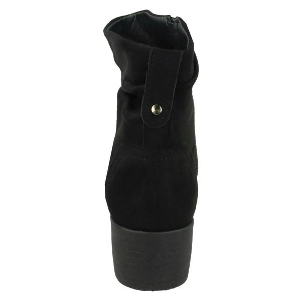 Spot On Ladies Spot On Rouched Ankle Boots