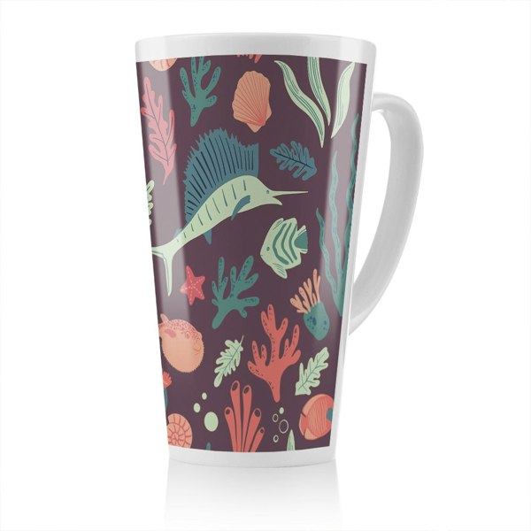 Benjamin Tate Design Sealife Designer Latte Mug
