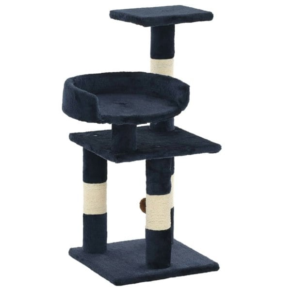 Berkfield Cat Tree with Sisal Scratching Posts 65 cm Blue