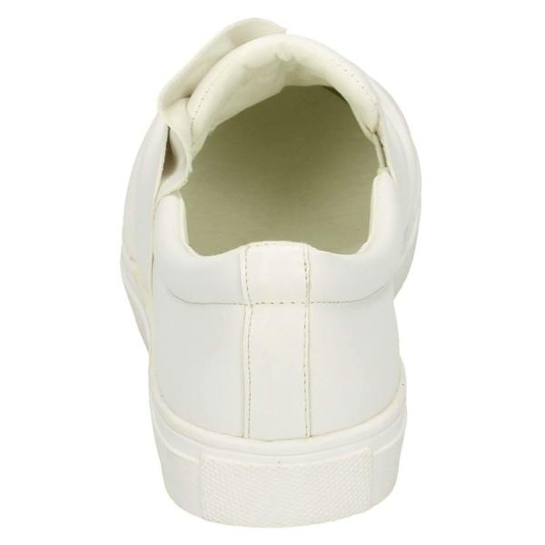 Spot On Ladies Spot On Twist Vamp Slip On Plimsolls