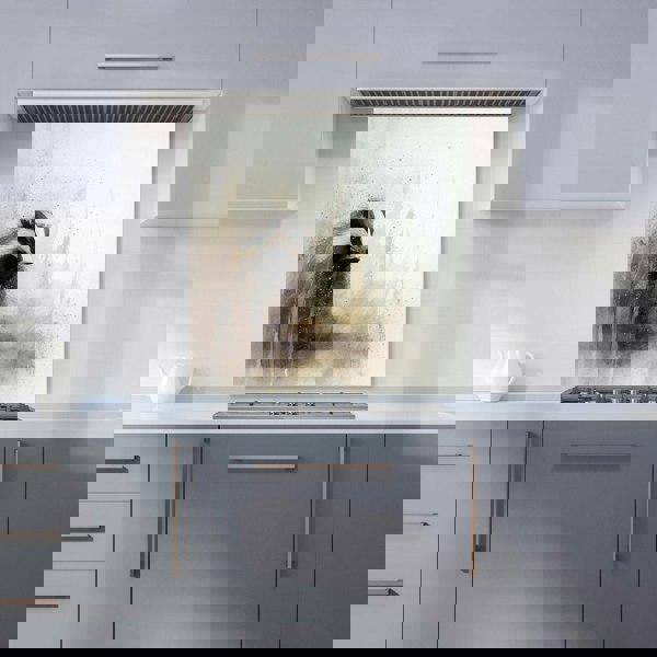 Warren Reed - Designer Badger Watercolour Kitchen Splashback