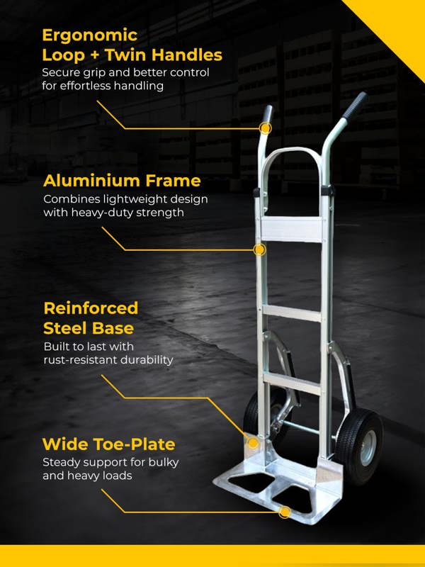 Workhorse Heavy Duty Standard Hand Truck, 225 Kg Capacity