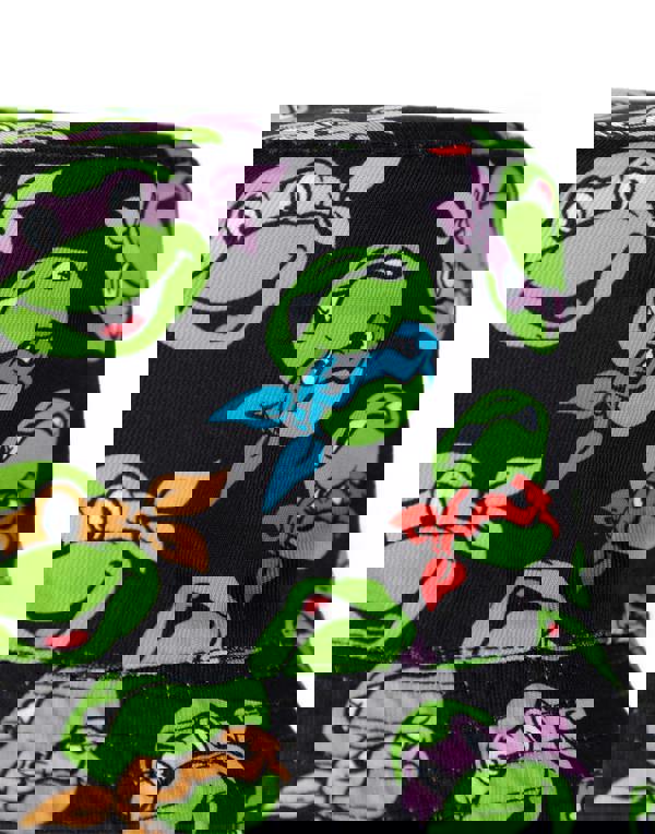 Teenage Mutant Ninja Turtles Boys Green Reversible Logo And Faces All Over Print Bucket Hat (One Size)