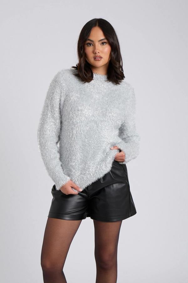 Urban Bliss Tinsel Crew Neck Jumper