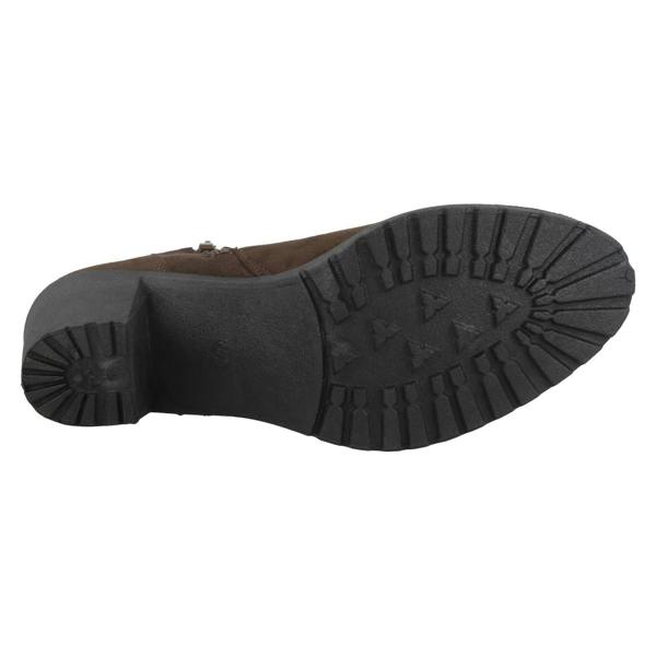 Spot On Ladies Spot On Ankle Boots With Zip Detail