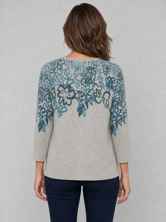 TIGI Floral Border Print Top.