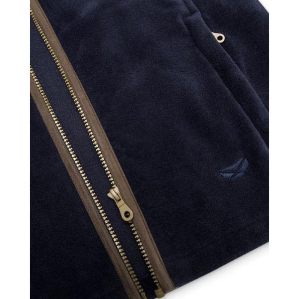 Detail view of zip on the Hoggs of Fife Stenton ladies fleece jacket
