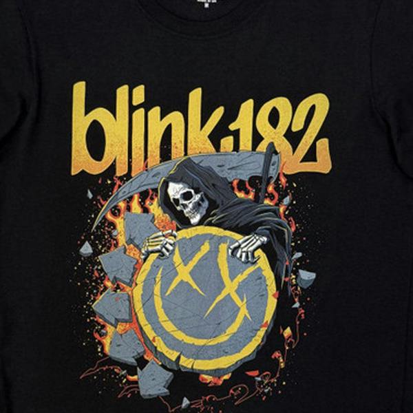 Blink-182 Reaper Smile Band Logo T Shirt