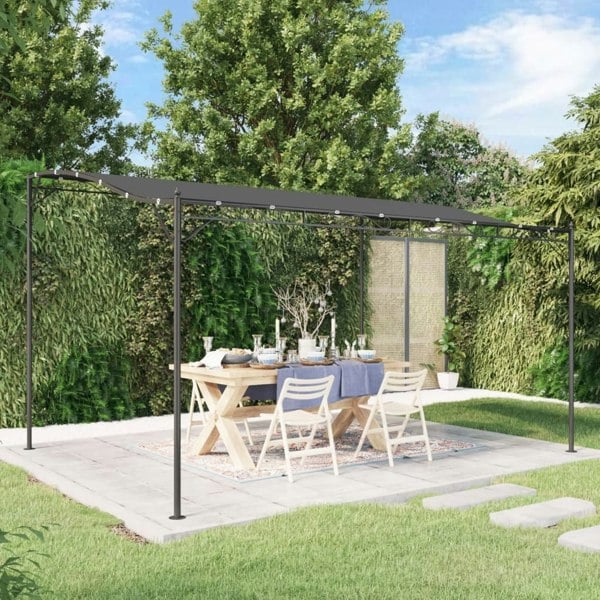 Berkfield Canopy Anthracite 4x3 m 180 g/m�__ Fabric and Steel