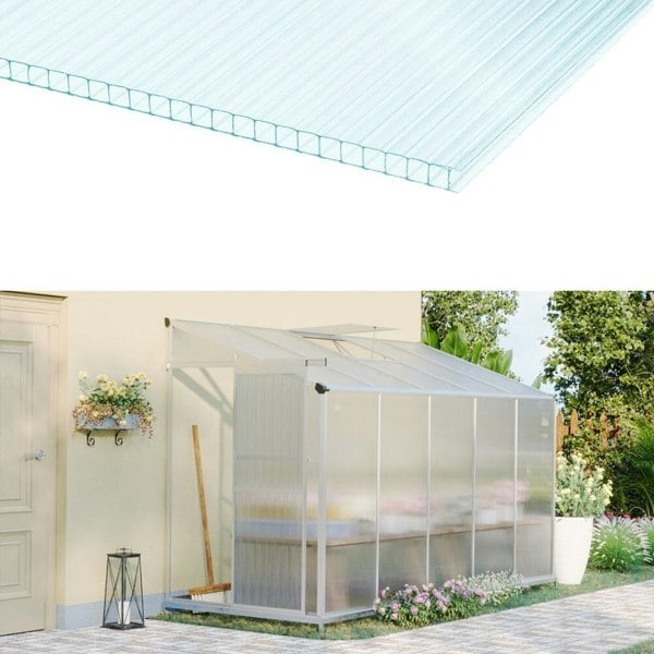 Livingandhome Clear Polycarbonate Sheets for Greenhouse Covering Living and Home