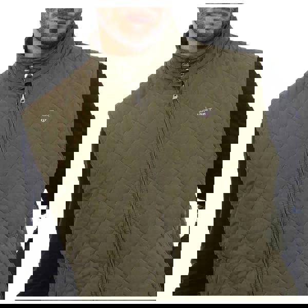 Gant Mens Windcheater Gilet - Green - 