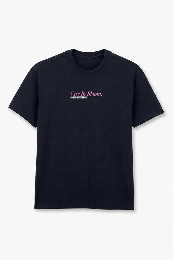 London Attitude Tokyo City in Bloom Oversized Heavyweight Graphic T-Shirt