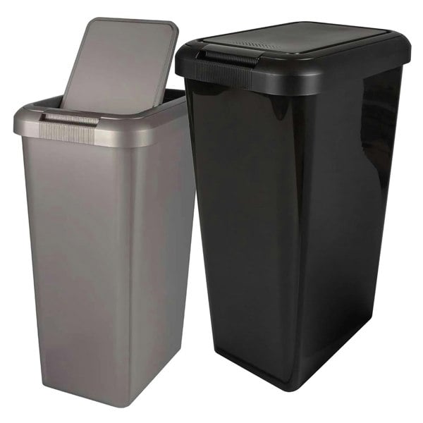  45L Tall Moda Swing & Lift Bin With Special Lid For Rubbish & Waste