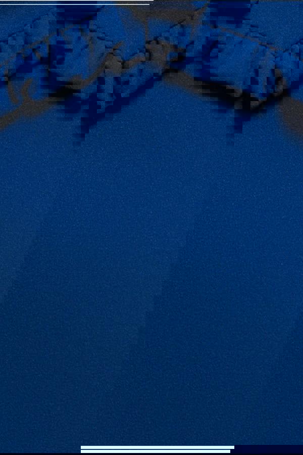 Cap Sleeve Frill Edge Midi Dress - Royal Blue DR4223