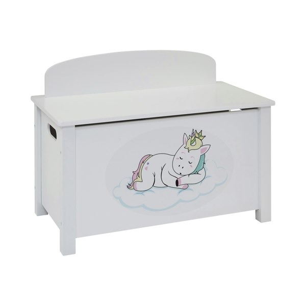 Liberty House Toys Kid’s Wooden Unicorn Toy Box