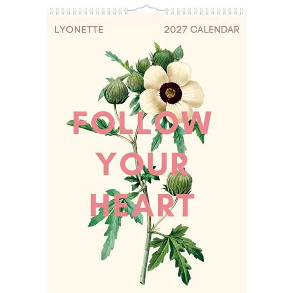 Lyonette A3 Calendar 2027, Wall Calendars, Month To View, Art, Gift