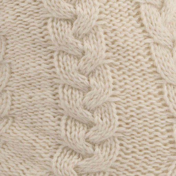 Aran Traditions Aran Cable Slipper Sock - Cream
