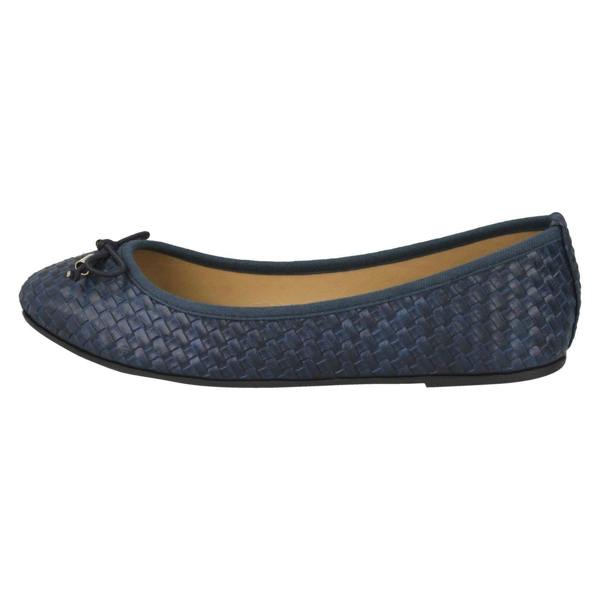 Spot On Ladies Spot On Weaved Design Ballerinas F80381