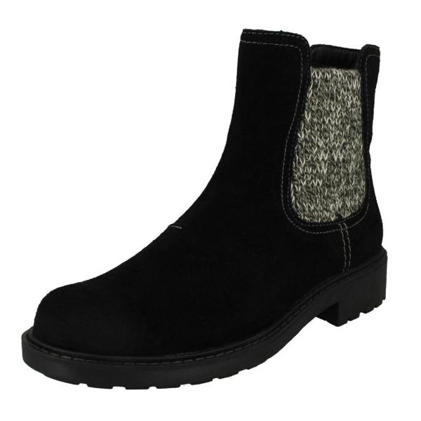 Clarks Ladies Clarks Casual Zip Chelsea Ankle Boots Opal Sky