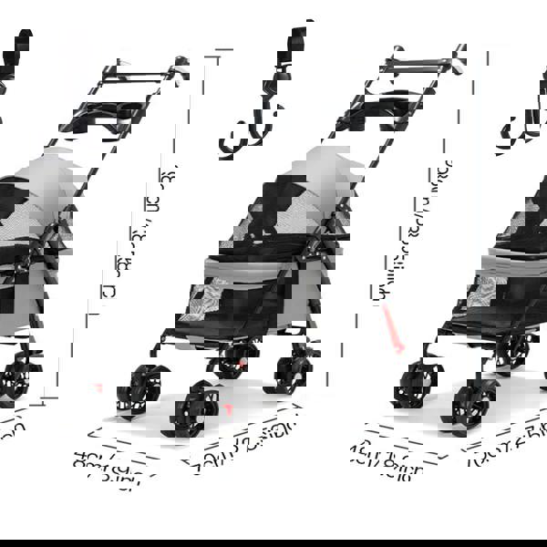 Havendro 4-Wheel Portable Pet Stroller with Breathable Mesh puppy stroller cat stroller