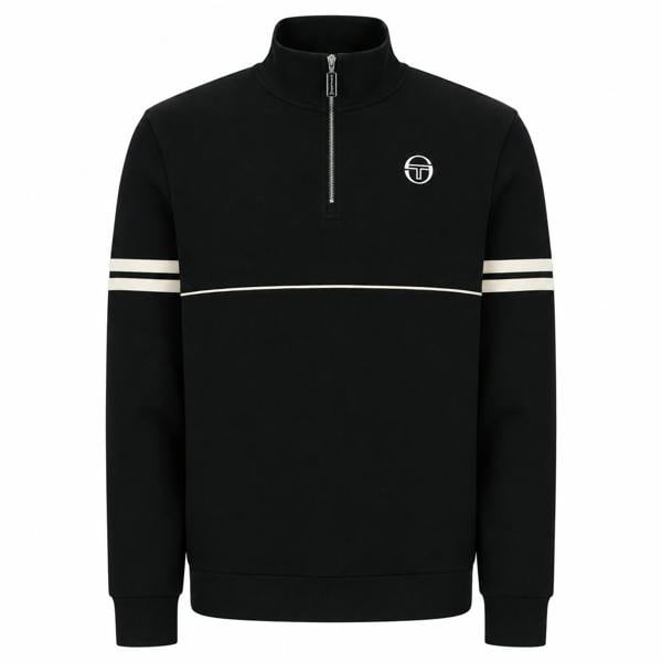 Sergio Tacchini Orion 1/4 Zip Sweatshirt Black/Peyote