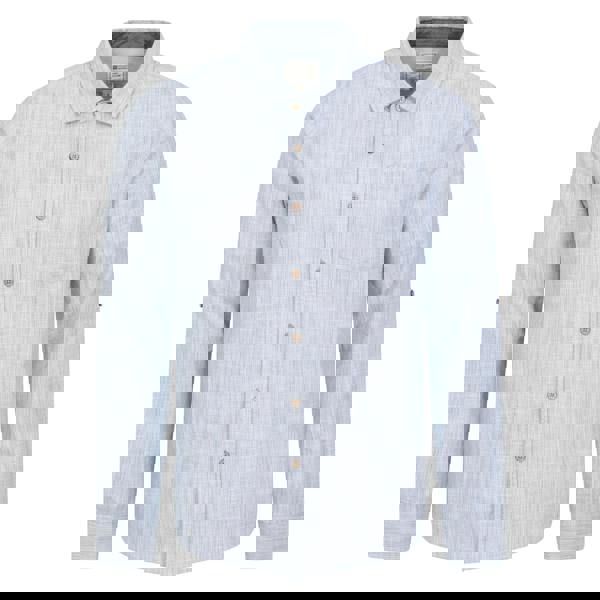 Mountain Warehouse Mens Coconut Textured Long-Sleeved Shirt - Denim - 