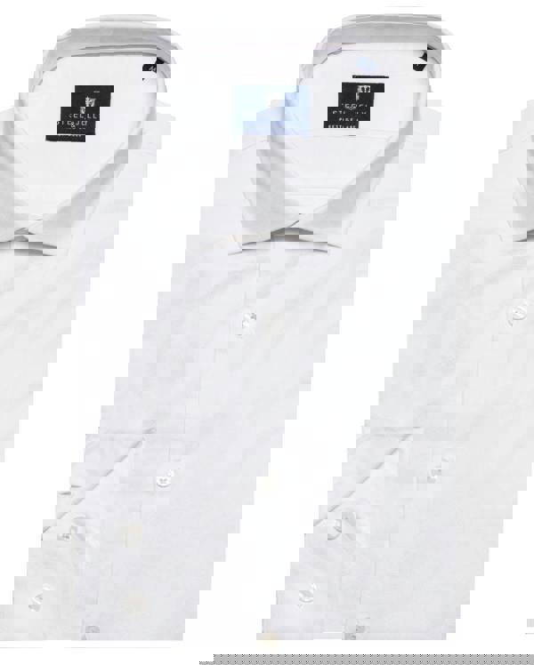 Steel & Jelly Printed White Floral Long Sleeve Smart Shirt