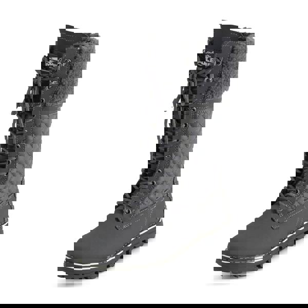 VIVA Womens Leather Thermal Waterproof Outdoor Snow Winter Calf Boots