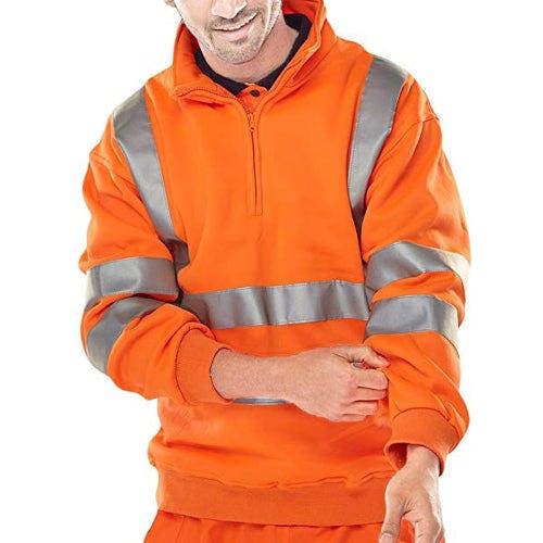 Mens HV102 Workwear Half Zip Top