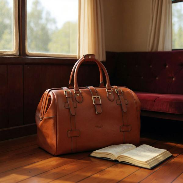 Infinity Leather Genuine Leather Duffle Holdall Vintage Travel Gym Bag - Windsor