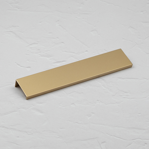 Handle & Home Satin Brass Squared Edge Mount Lip Pull Handles
