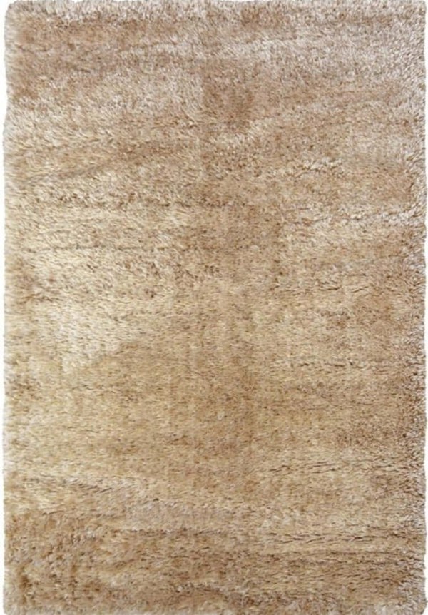 Solid Design Shaggy Rug for Living Room in Natural – The Rug
