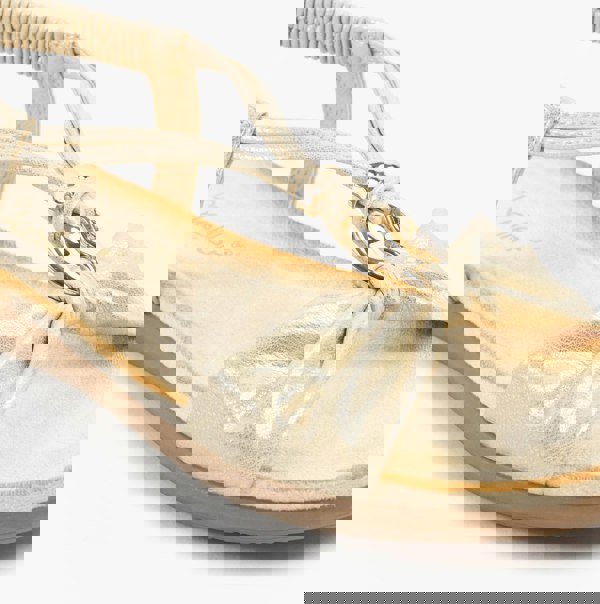 Dr Keller JAN Womens Sandals Gold Metallic