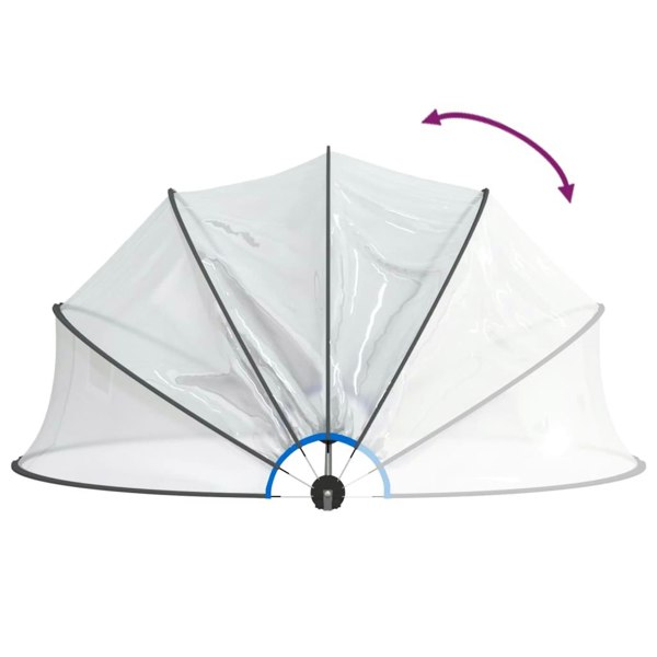 Berkfield Pool Dome Round 467x234 cm PVC