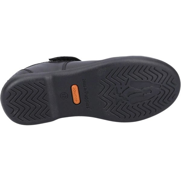 Hush Puppies Bianca SNR Leather Girls's Black Shoes