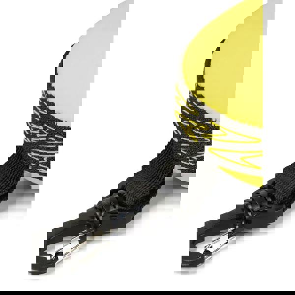 Speedo yellow neoprene goggle storage case with black carabiner