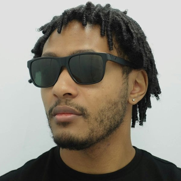 Emporio Armani Sunglasses 4035 501771 Black Grey Green