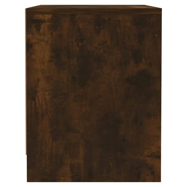 Berkfield Bedside Cabinet Smoked Oak 45x34x44.5 cm Engineered Wood