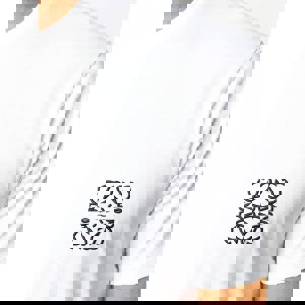 Loewe Anagram Embroidered Logo T-Shirt   in  White