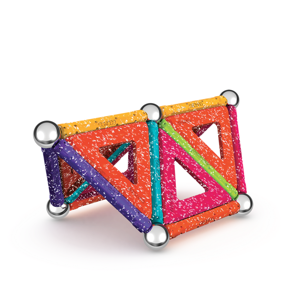 Geomag Recycled Magnetic Glitter Panels – 35 Pieces