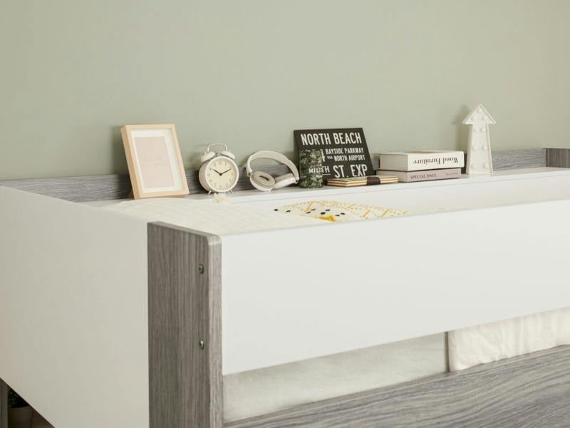 Flair Hampton High Sleeper with Desk - White