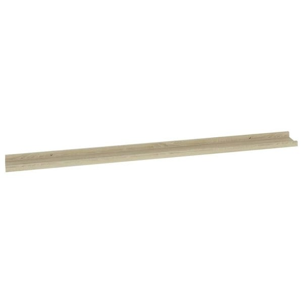 Berkfield Wall Shelves 2 pcs Sonoma Oak 115x9x3 cm