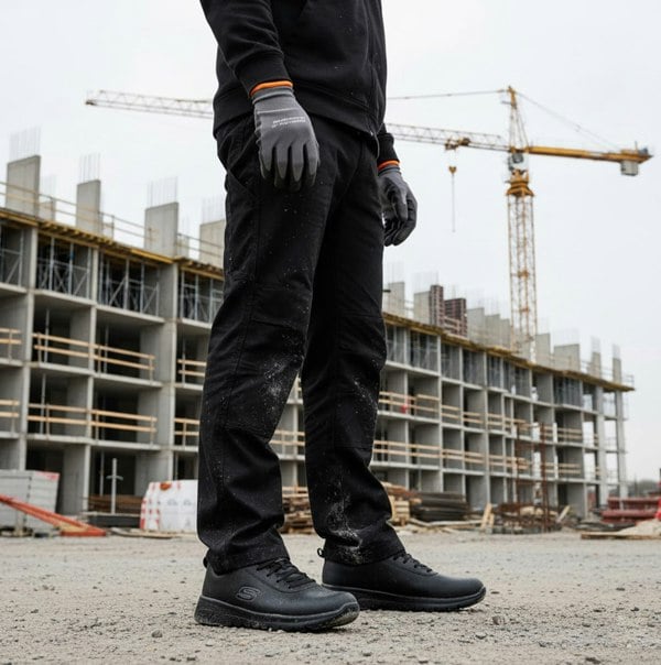 Skechers Work 108010EC MARSING - GMINA SR Womens Occupational Trainers Black