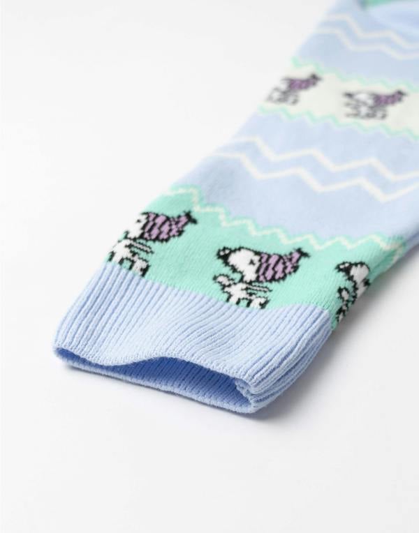 Peanuts Womens Blue Snoopy Christmas Jumper