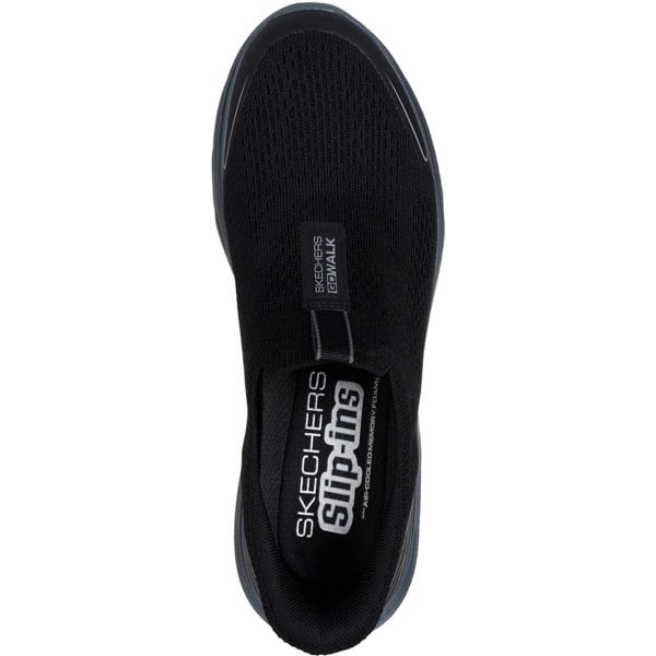 Skechers GO WALK 7 Easy On Evolution Textile Men's Black/Charcoal Trainers