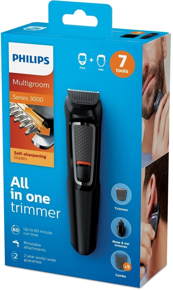 Philips MG3720/33 Multigroom Series 3000 7-in-1 Face and Hair Trimmer